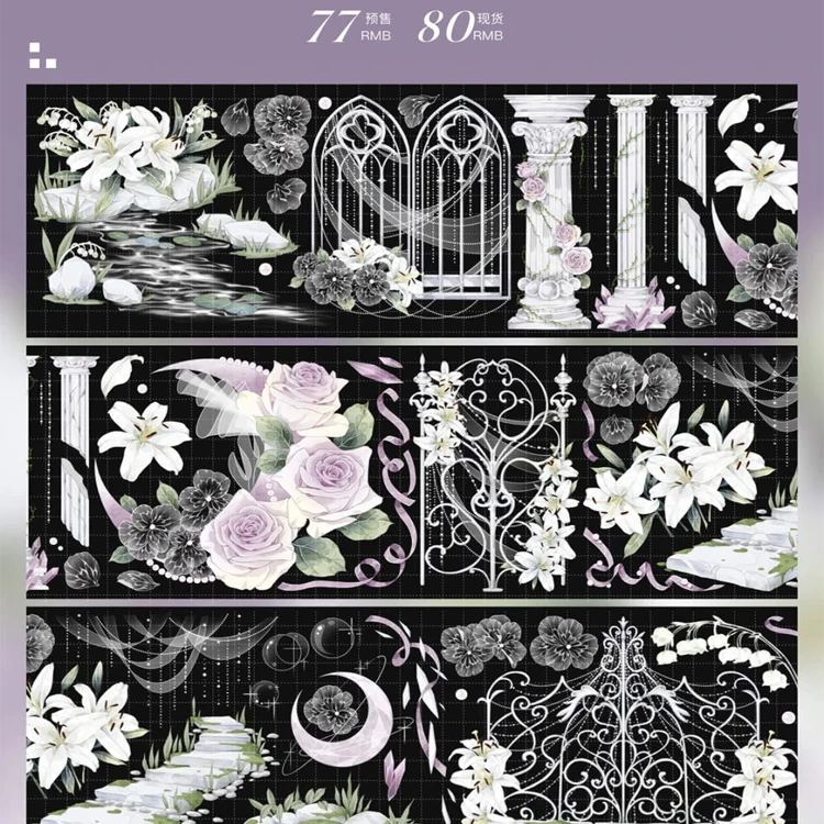 Likey -Shiny Washi Pet Tape Loop Sample Collage Journal