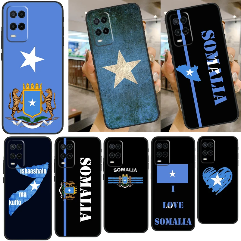 Somali National Flag For OPPO A5 A9 2020 Case For OPPO A94 A74 A54 A31 A53 A53S A83 A91 A52 A72 A15 Back Cover