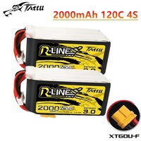 TATTU R-LINE 3.0 14.8V Lipo Battery 2000mAh 120C For RC FPV Airplane Quadcopter Helicopter Drone Parts 4S Rechargeable Battery