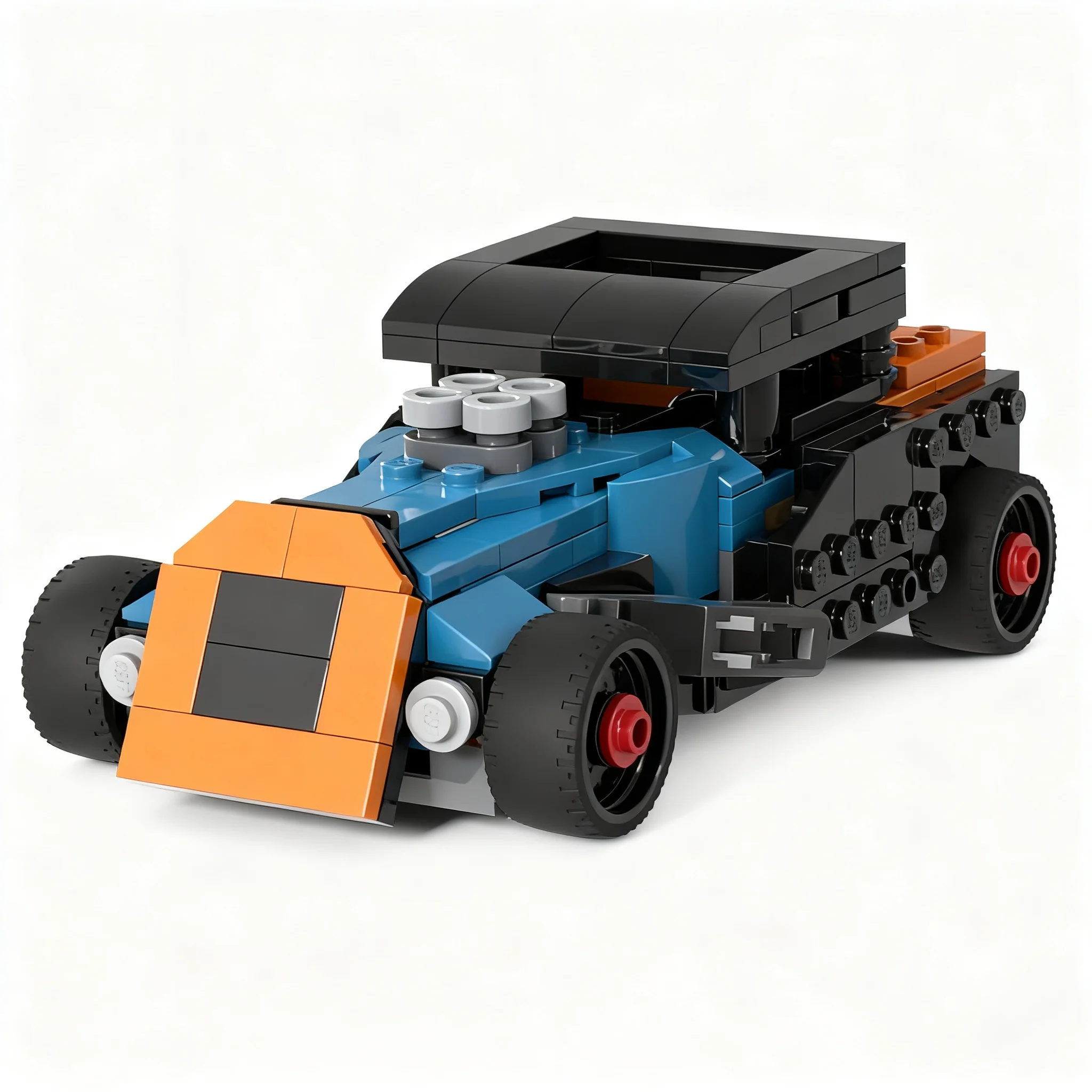 250pcs MOC Bone Shaker Speed Racer Model Building Blocks Birthday Education Assemble Brick Art Craft 3D Display Creative Idea