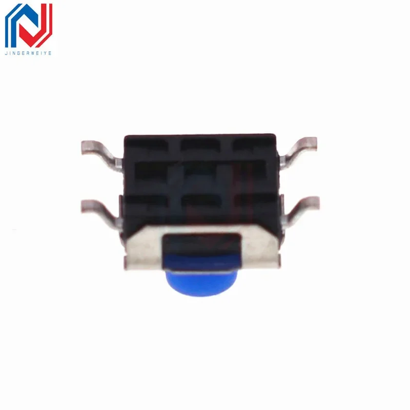 20pcs/Lot Size 6 * 6mm Touch Switch Patch Four-Legged Silicone Blue Head 6*6*3.1/3.4/3.5 MMCB Panel Patch Button