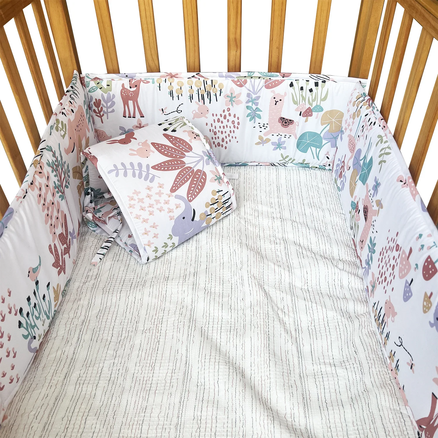 

4 шт./компл. 132*24,5 см*2/68,5*24,5 см*2 скандинавские звезды, утепленные бамперы, цельная подушка для кроватки, защитные подушки для кроватки