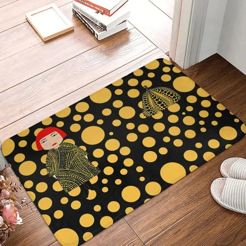 

Bathroom Mat Yellow Dot Yayoi Kusama Inspired Carpet Home Doormat Kitchen Carpet Balcony Cross-border Mat 160x220cm