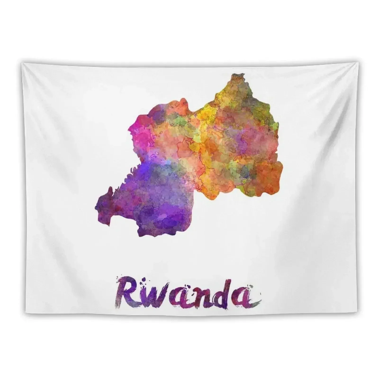 

Rwanda in watercolor Tapestry Room Decorating Aesthetic Nordic Home Decor Cute Room Things Kawaii Room Decor Tapestry