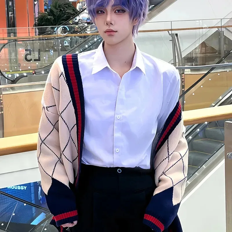 

20151123 Game Love And Deepspace Rafayel Cosplay Costume Adult Unisex Qiyu Sweater Asymmetric Cardigan Warm Coat Clothes