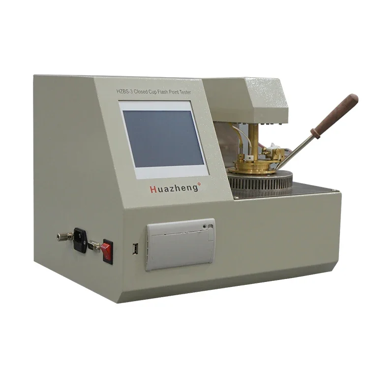 Huazheng Automatic Flash point Tester flash and fire point apparatus astm d93 closed cup flash point Analyzer