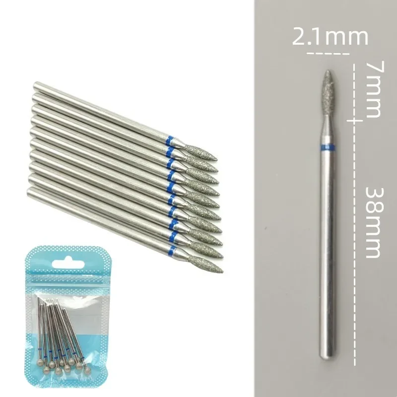 10 teile/satz Diamant Nagel Bohrer Rotery Elektrische Fräser für Pediküre Maniküre Dateien Häutchen Grat Nagel Werkzeuge Zubehör