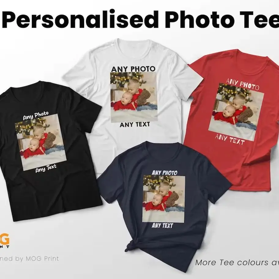Özel fotoğraf T-shirt | Herhangi bir resim görüntü metin kişiselleştirilmiş Tshirt | Kendi fotoğraf gömlek | Fotoğraf hediyeler kişiselleştirilmiş | Doğum günü tavuk Pa