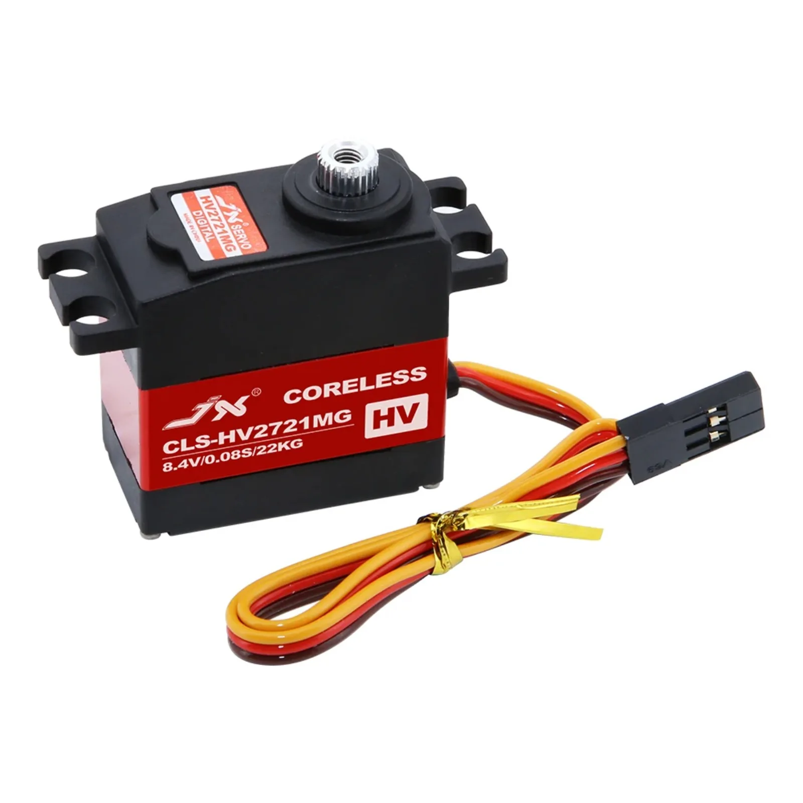 JX CLS-HV2721MG 8.4V 22KG 0.08sec ميتال جير IP67 مقاوم للماء الرقمية Coreless موتور سيرفو ل 1/8 1/10 RC سيارة روبوت طائرة