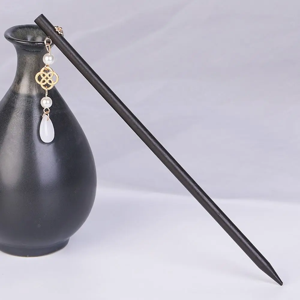 

Жемчужная полая цветочная кисточка, простые палочки для волос, женские заколки для волос Hanfu, деревянные палочки для волос, китайская вилка для волос, корейская заколка для волос