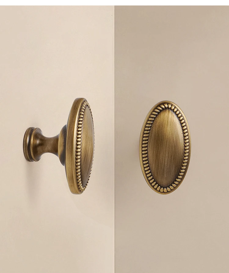 Dooroom Möbelgriff aus massivem Messing, Retro-Design, Schrank-, Kleiderschrank-, Schminktisch- und Schubladengriff, T-förmiger Knopf, Großhandel verfügbar – Detail 8