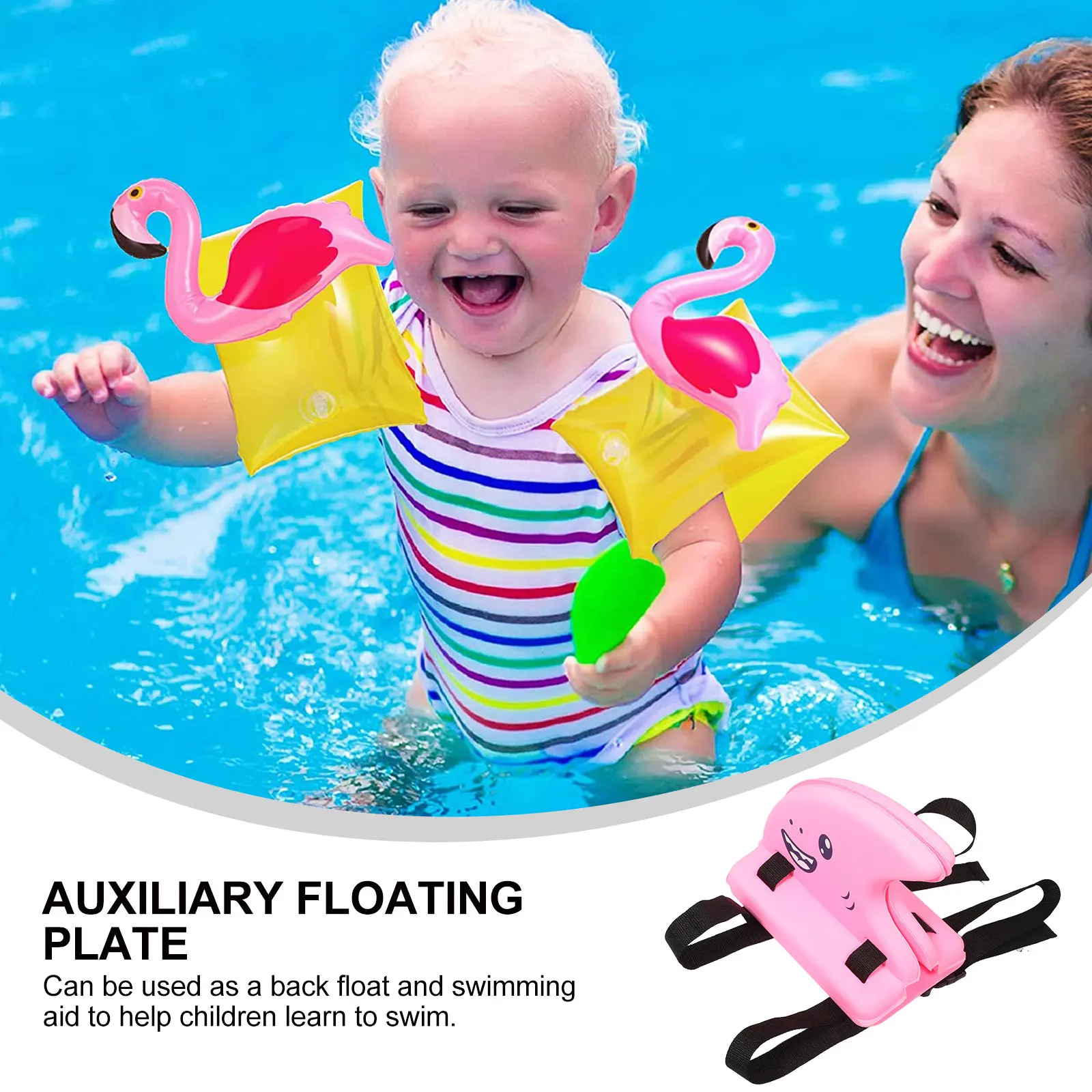 

Надувной поплавок для плавания для детей, тренажер для плавания на спине с дизайном в виде рыбьего плавника, складное легкое приспособление для обучения плаванию малышей в бассейне
