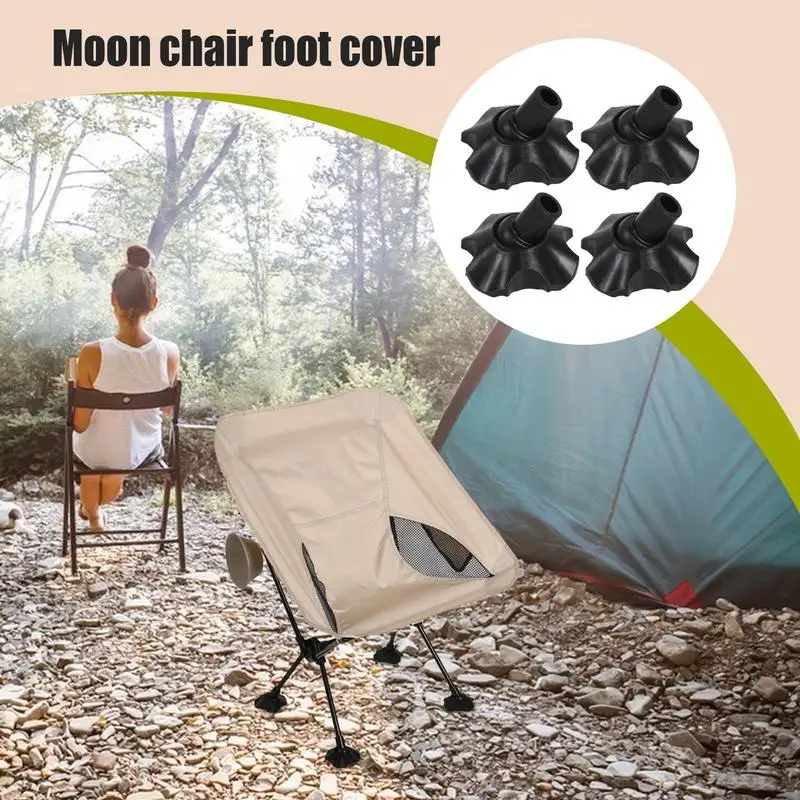 Camping Chair Foot Pads 4X Table Legs Feet Covers 0.51 Inches Furniture Coasters Feet Pads For Reducing Scratch