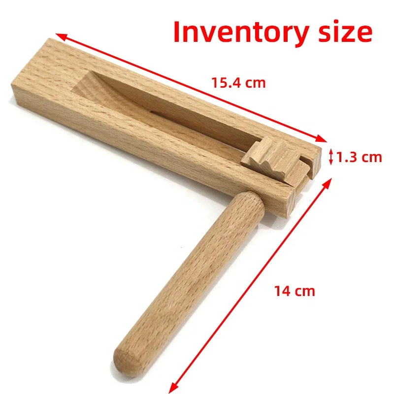 Wooden Baby Rattle Toys Custom Hand Clappers Wood Castanet Musical Instrument Wholesale Natural Wood Rattle Mexico Hand Bell