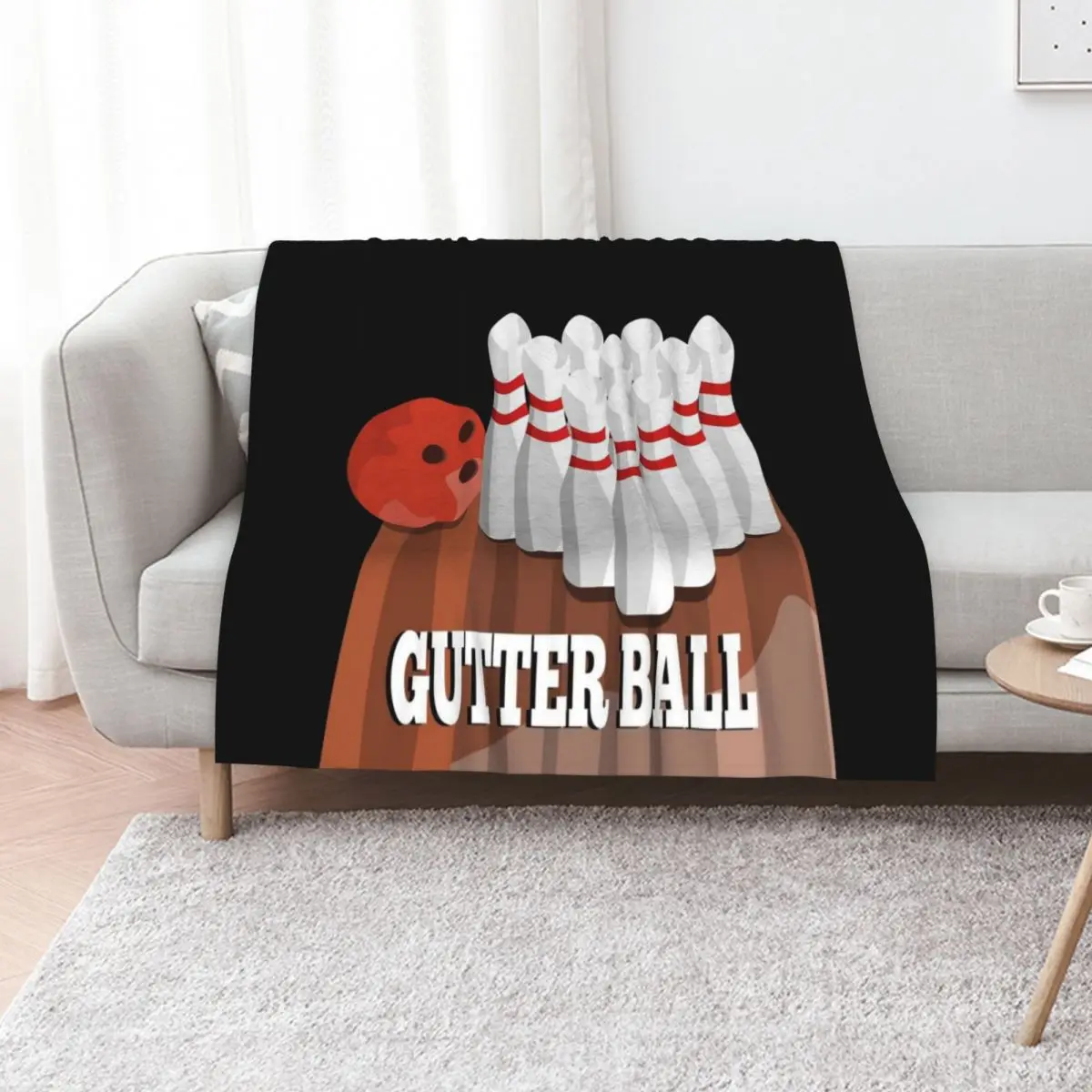 Tenpin bowling Gutter Ball Throw Blanket Decoratives Blankets For Sofas Single Sofa Throw Beach warm winter Blankets