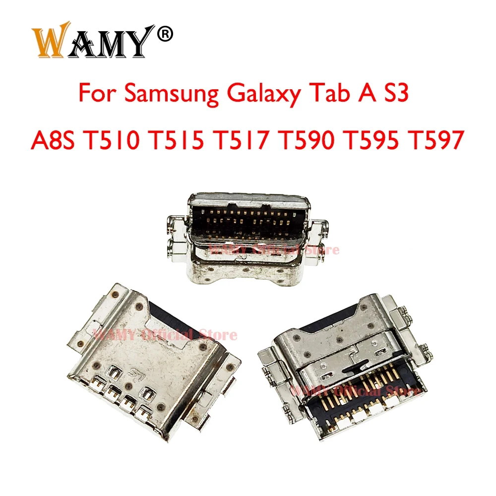 5-100 шт. WAMY Usb зарядное устройство док-порт Разъем для Samsung Galaxy Tab A S3 A8S T510 T515 T517 T590 T595 T597