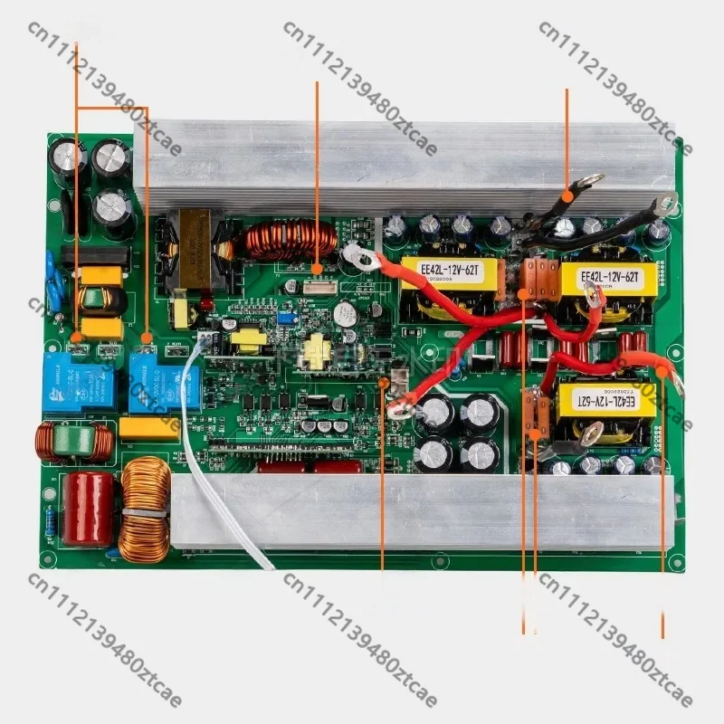 2000W High Frequency Inverter Main Board PCB Bare Board Outdoor Vehicle Power Supply Spare Parts