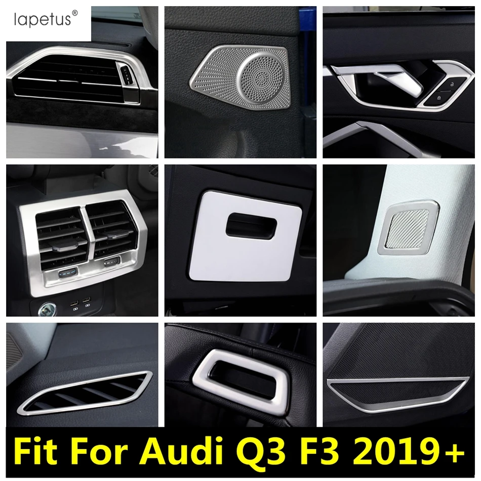 

Car Door Speaker / Handle Bowl / Glove Box / Central AC Air Conditioning Panel Cover Trim Accessories For Audi Q3 F3 2019 - 2024