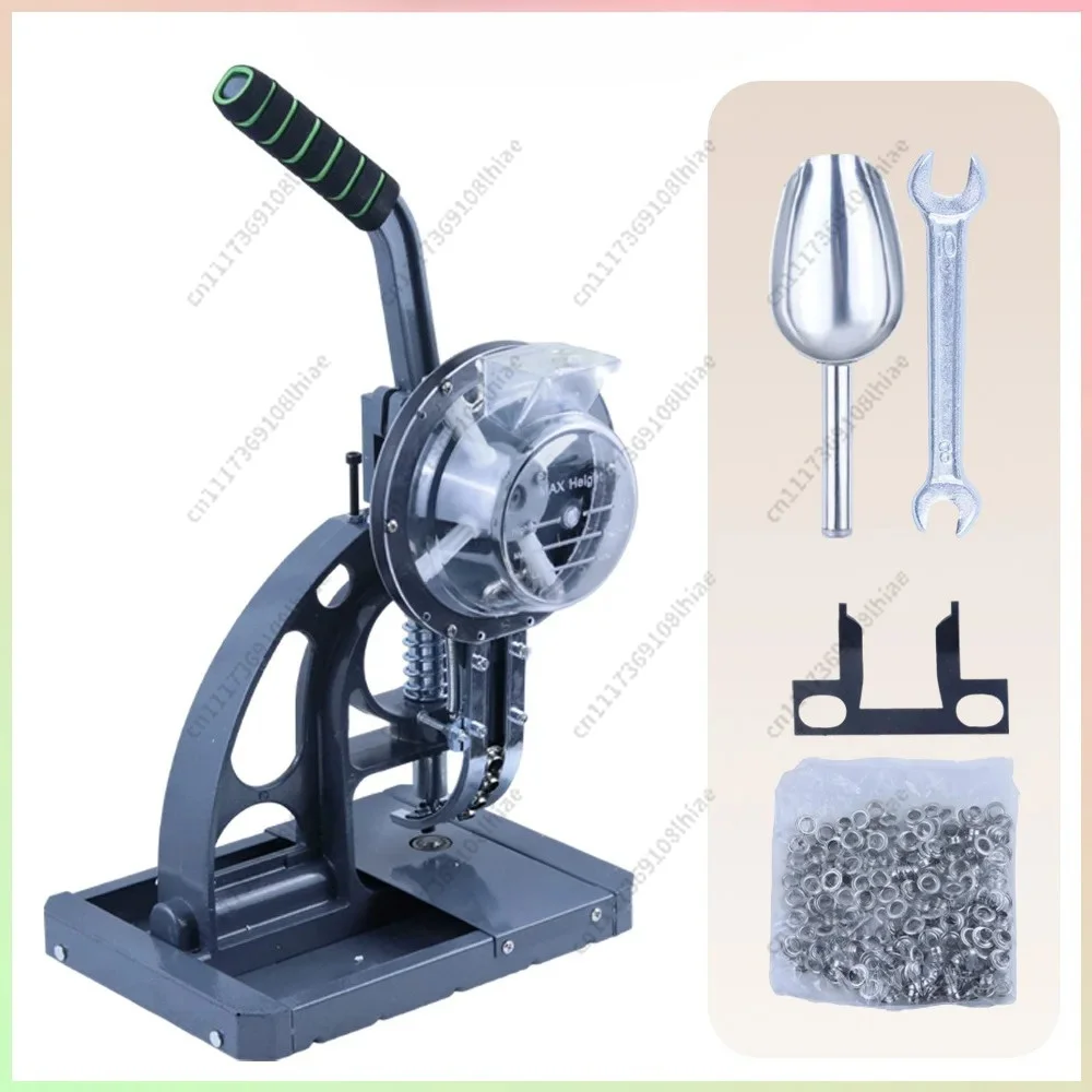 Ring-Free Semi-Automatic Buttoning Machine for Advertising Printing Banner Fabric Chicken Eyes Buttoning Tool