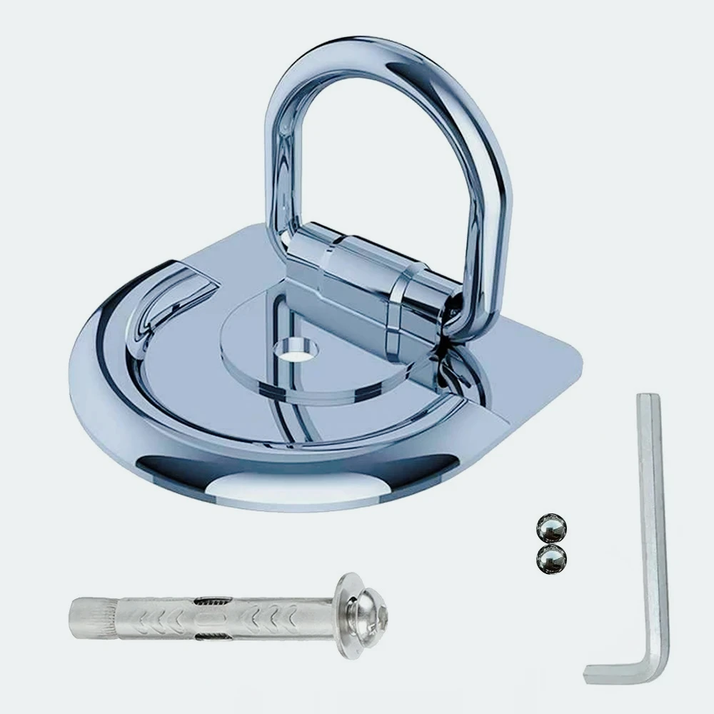 Cerradura  anclaje  tierra  acero para motocicletas: kit  seguridad antirrobo con tornillo  expansión, bolas  acero y llave