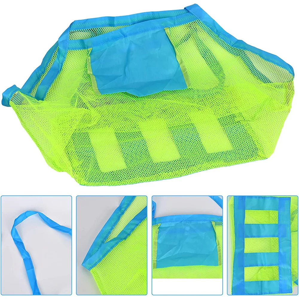 Women Outdoor Swimming Storage Bag Large Capacity Picnic Shoulder Pack Beach Portable Mesh Bag Handbags Travel Bathing Pack Tote