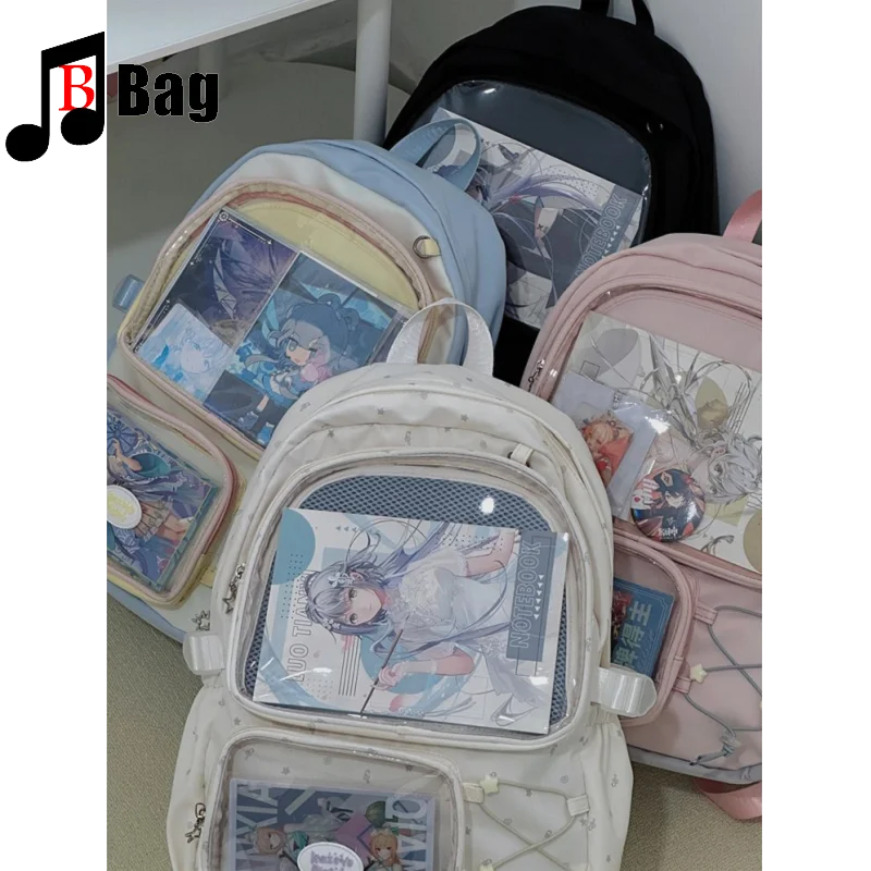 

Japanese JK College style School Bag Y2K Female Student Large Capacity Ita bags Travel backpack Versatile computer bag