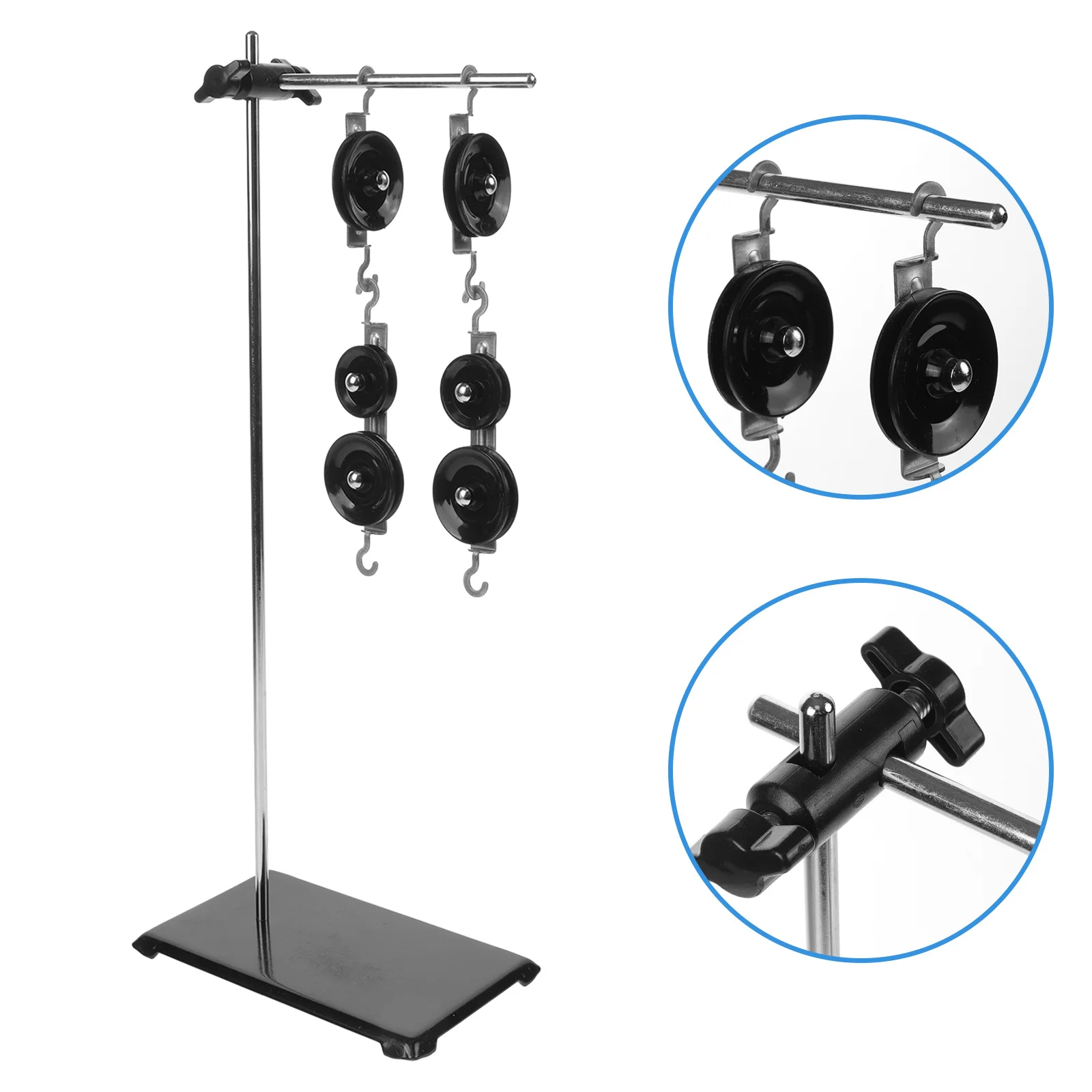 

1Set Sliding Block Set with Bracket Support Physics Experiment Tool for Force Tension Study Classroom Lab Use Pulley System