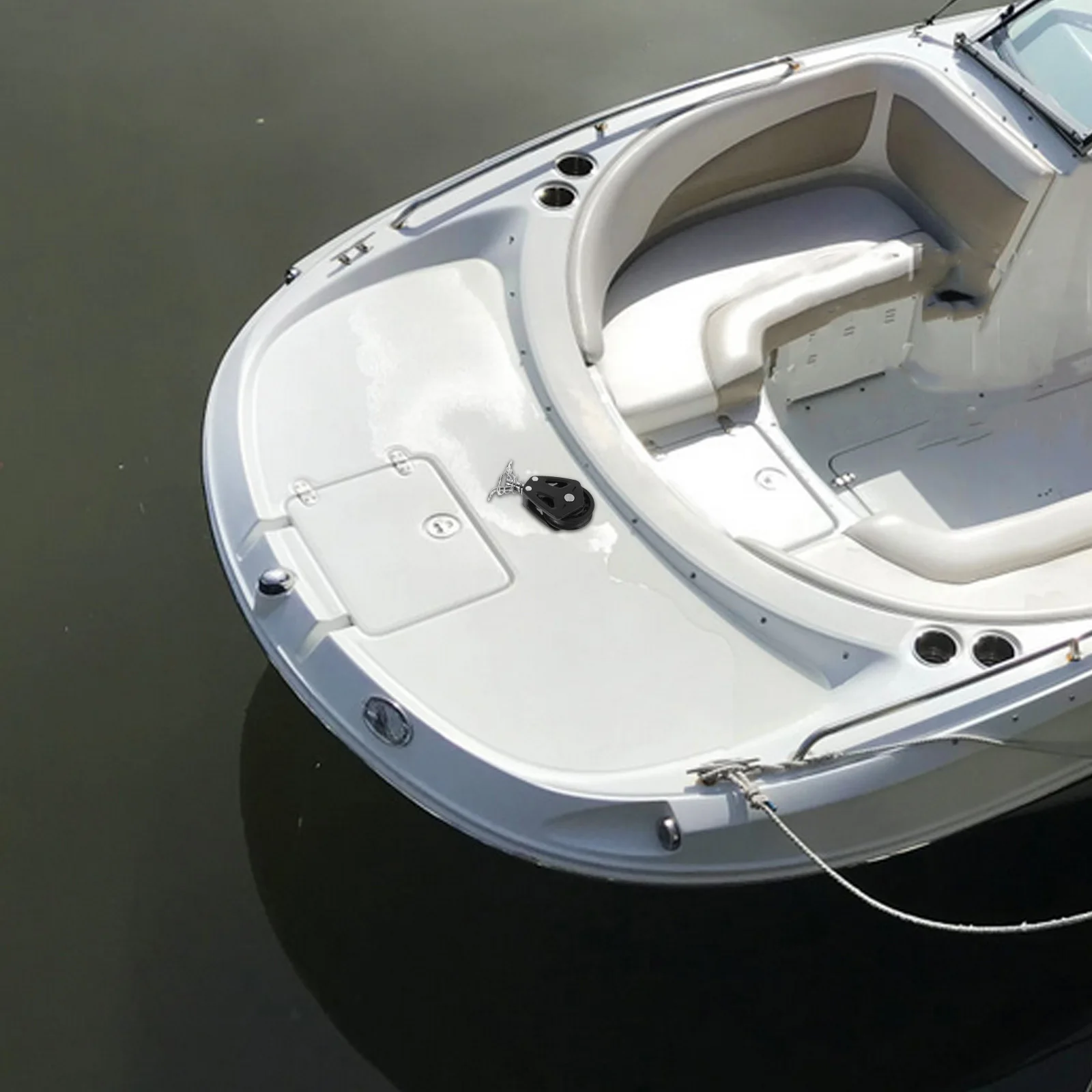 

Nylon Single Swivel Pulley Stainless Steel Marine Pulley Block for Sailboat Kayak Parts Smooth Frictionless Operation Boat