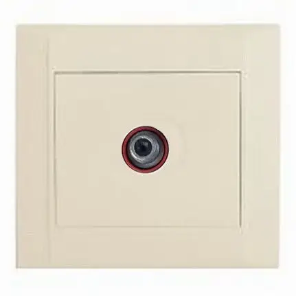 DEFNE Satellite Socket Single Finite Module Cover (Cream) MAKEL