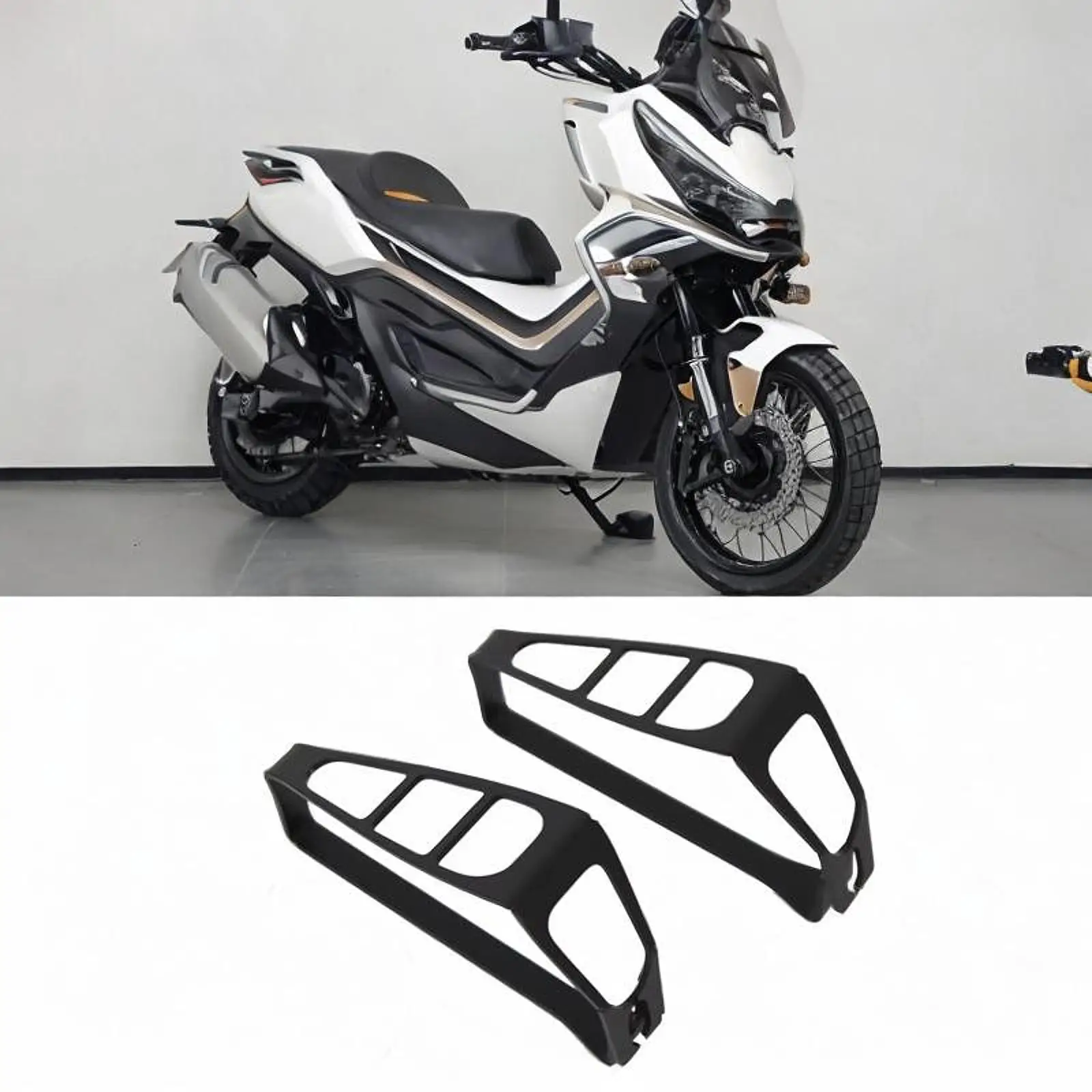 

2x Turn Signal Light Protection Covers Professional Carbon Steel Supplies Directly Replace Indicator Covers for Zontes 368G