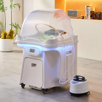 حوض سبا برأس مائي لتخزين صالون الشعر، حوض استحمام متنقل لتدليك الشعر، حوض شامبو متنقل