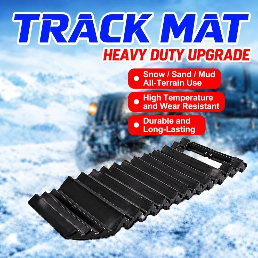 All-Terrain Non-Slip Car Tire Traction Mat Durable Sturdy Car Recovery Plate Portable Universal Tire Grip Pad Winter Driving