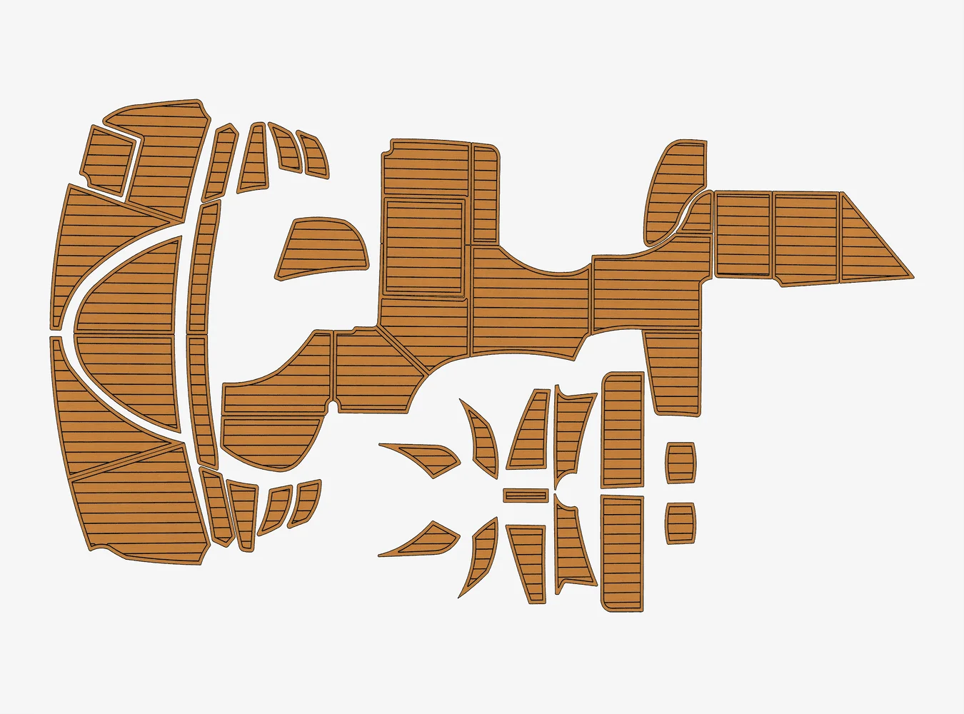 

2003-2006 Sunseeker portofino 46 1/4 дюйма, 6 мм, пена EVA, нескользящий ПВХ, настил из тикового дерева, морской коврик,...ek, водный ковер, морской пол