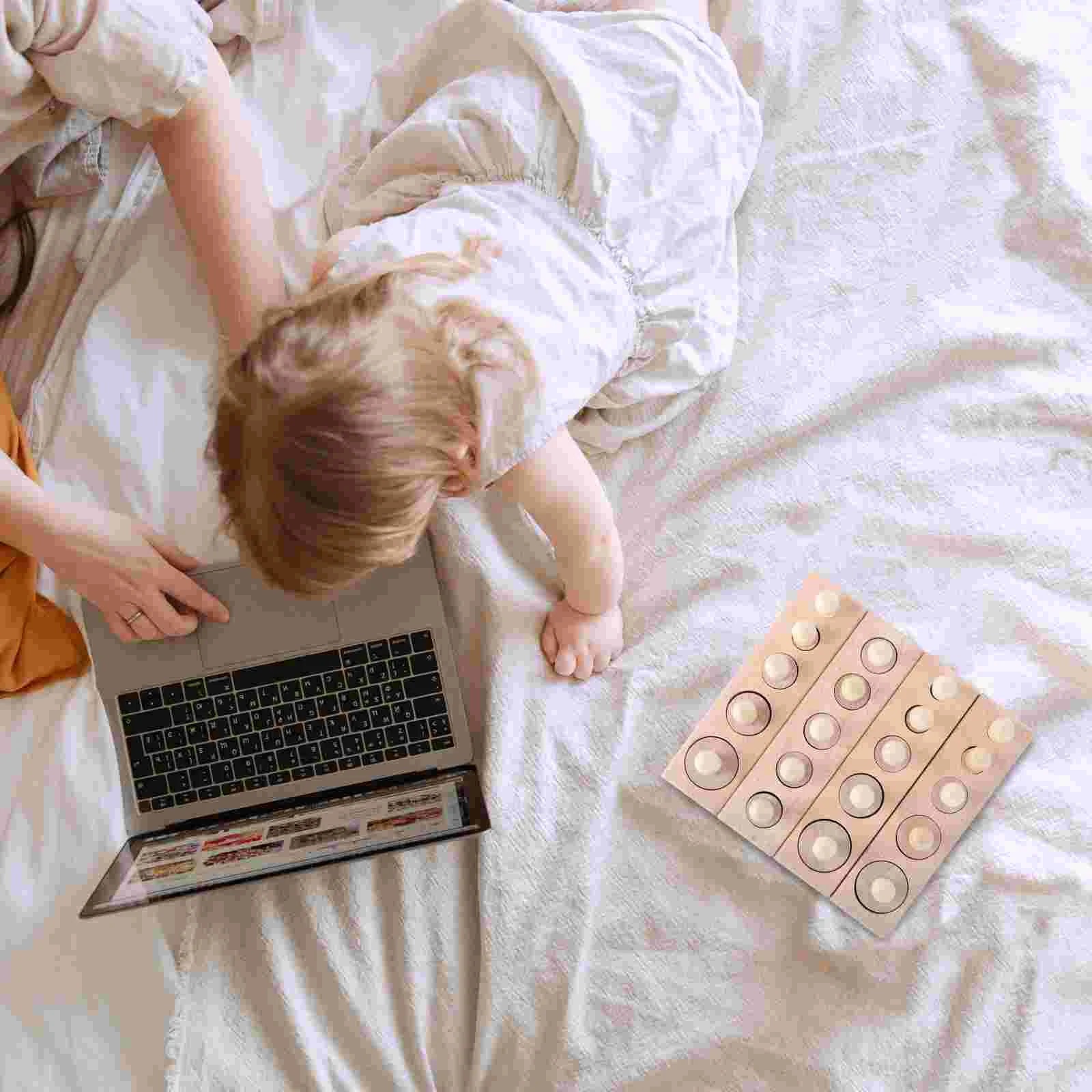 Juguetes educativos para niños, bloques de sentido para bebés, regalo infantil de sentidos de madera