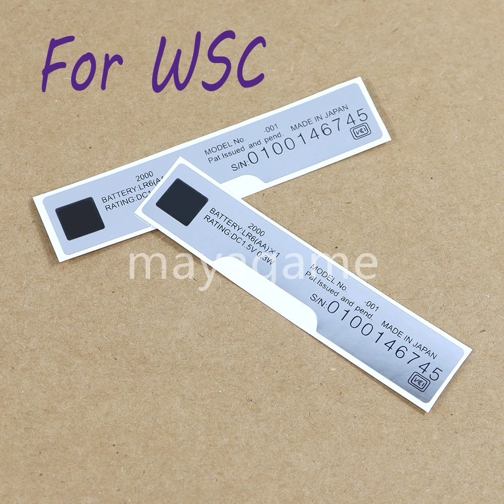 

200pcs Replacement For WSC Game Console Sticker Lables For WSCC Shell Back Lable Stickers