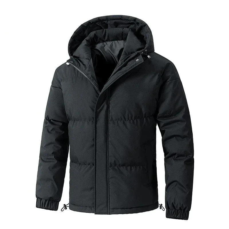 High quality hooded cotton jacket for men and women in winter, warm, windproof, and snow resistant multifunctional jacket