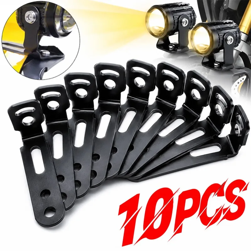 Adjustable Motorcycle LED Spotlight Bracket Carbon Steel Auxiliary Light Mount Handlebar Clamp Fog Lamp Holder E Bike Parts