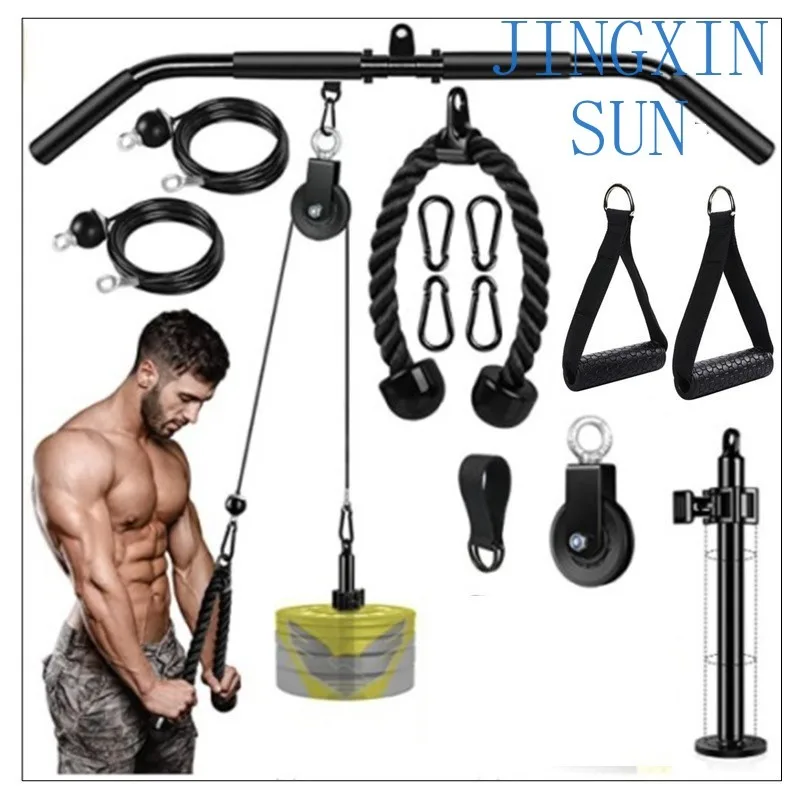 Modified fitness equipment, household high pull-down back biceps triceps, chest muscles, back and abdomen