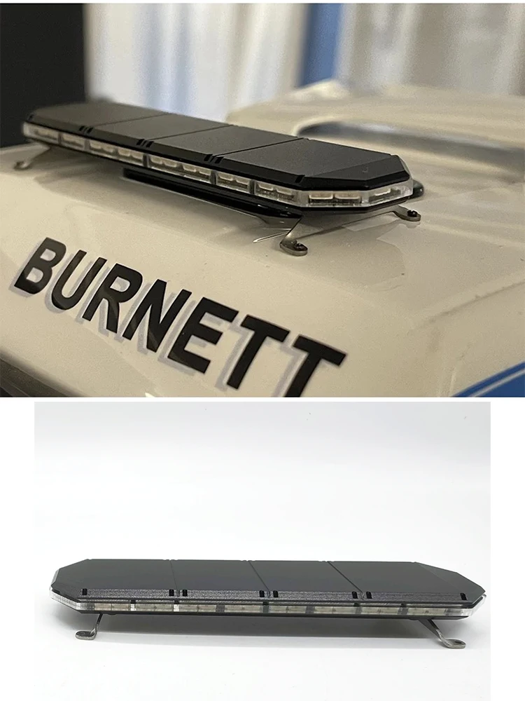 RC 1/14 LED Faro di ingegneria Luce sul tetto adatta per veicoli cingolati per Scania Man Actros Volvo Parti automobilistiche fai da te