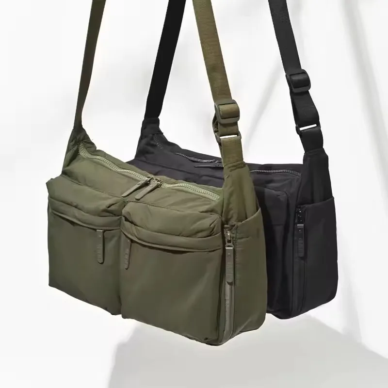 

Casual Nylon Shoulder Bag for Women Large Capacity Computer Bag Travel Men's Multi-pocket Sports Messenger Bag Tote Handbags