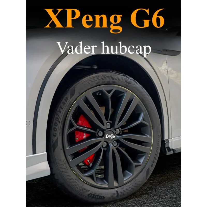 For XPeng G6 Darth Vader hub cap wheel protection cover cover Black style upgrade modified exterior accessories