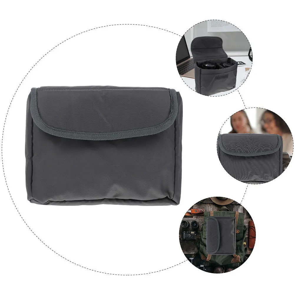 Camera Lens Case Professional Protective Bag Elastic Breathable Camera Insert Padded Carrying Travel Storage Bag