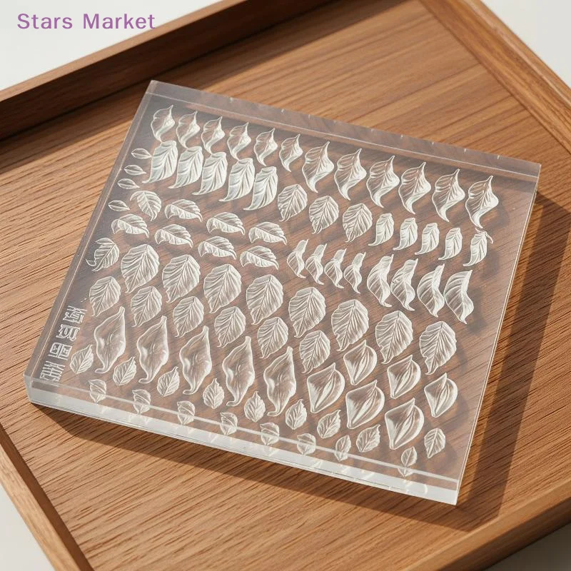 New 1Pcs 3D Embossing Mini Decorative Leaf Jewelry Mold Miniature Leaf Silicone Mold Polymer Clay Rapid Molding Ceramic Tool