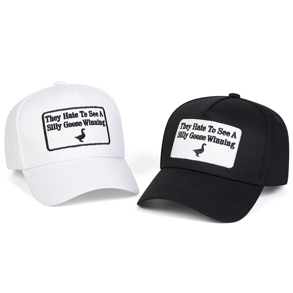 للجنسين سيلي أوزة الفوز التطريز قبعات البيسبول ربيع الخريف في الهواء الطلق قابل للتعديل قبعات عادية واقية من الشمس قبعة قبعة رياضية #1