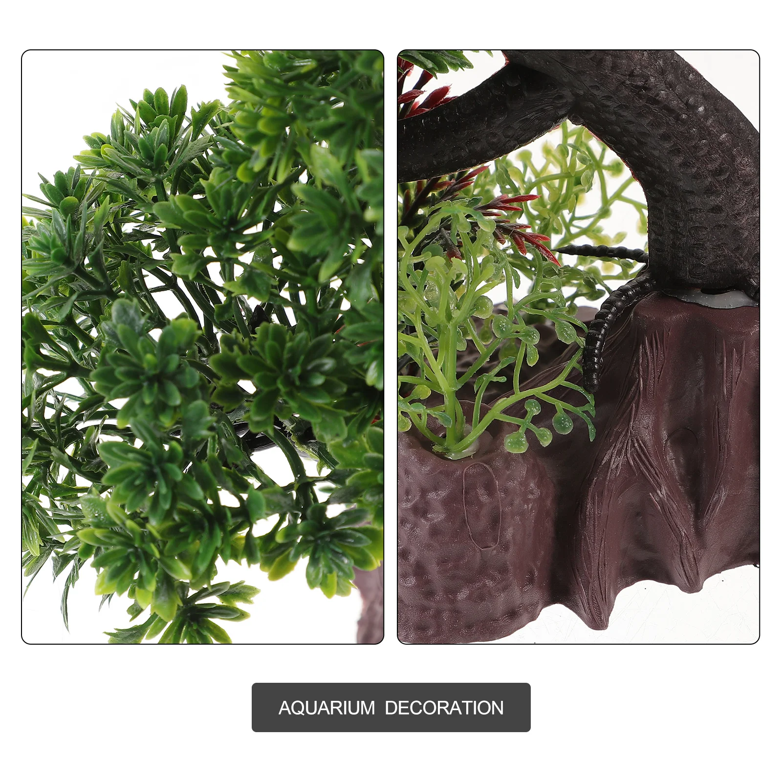 

Realistic Fake Tree for Aquarium Fish Tank Accessories Vibrant Plastic Tree Ornament Natural Look Aquarium Decor Supplies