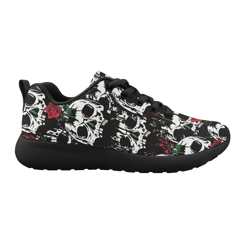 Hot Sale Light Running Shoes Skull Comfortable Men Sneaker Breathable Non-slip Wear-resistant Outdoor Walking Women Sport Shoes