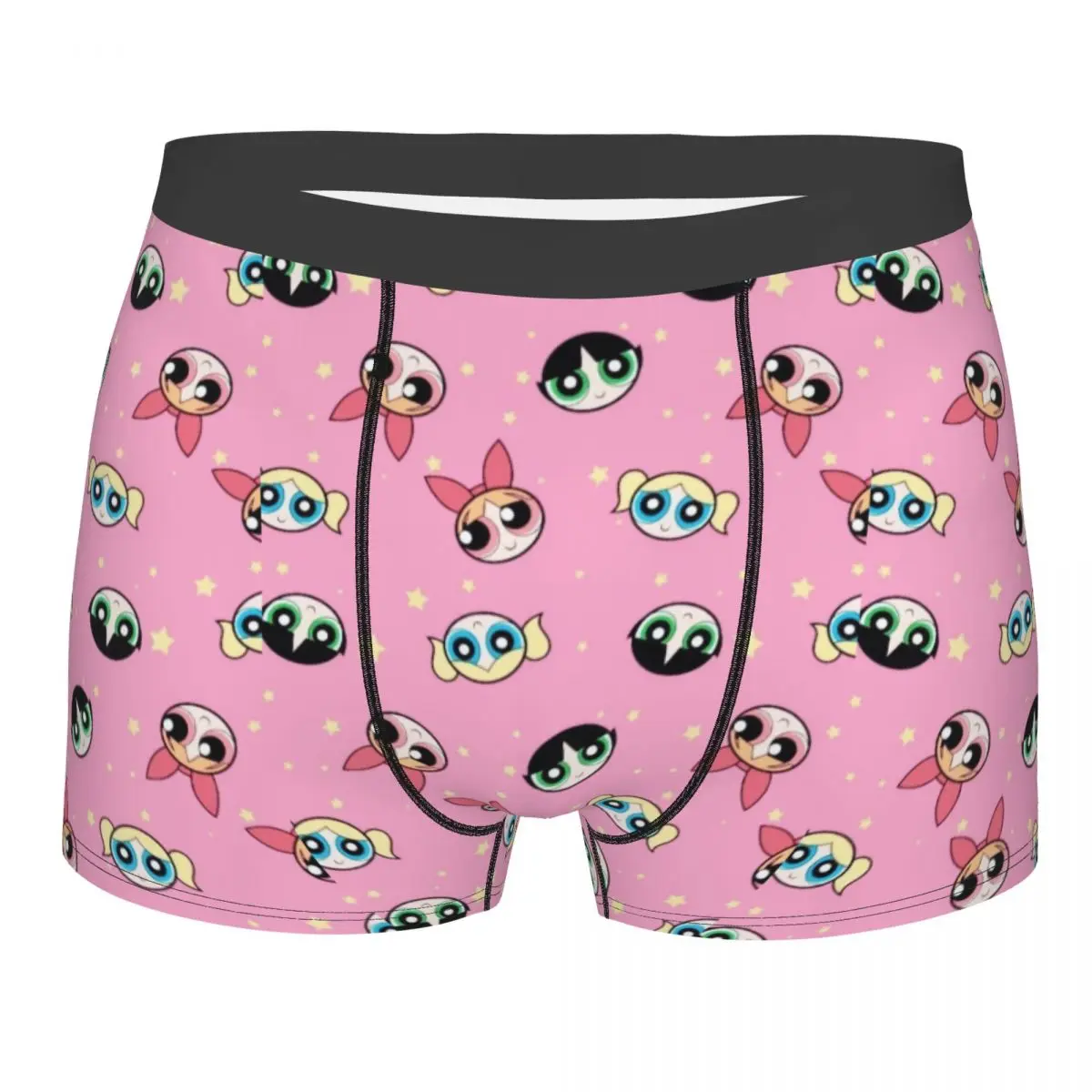 

Powerpuff Girls Cartoon Animation Boxer Shorts Men 3D Printed Male Stretch Underwear Panties Briefs