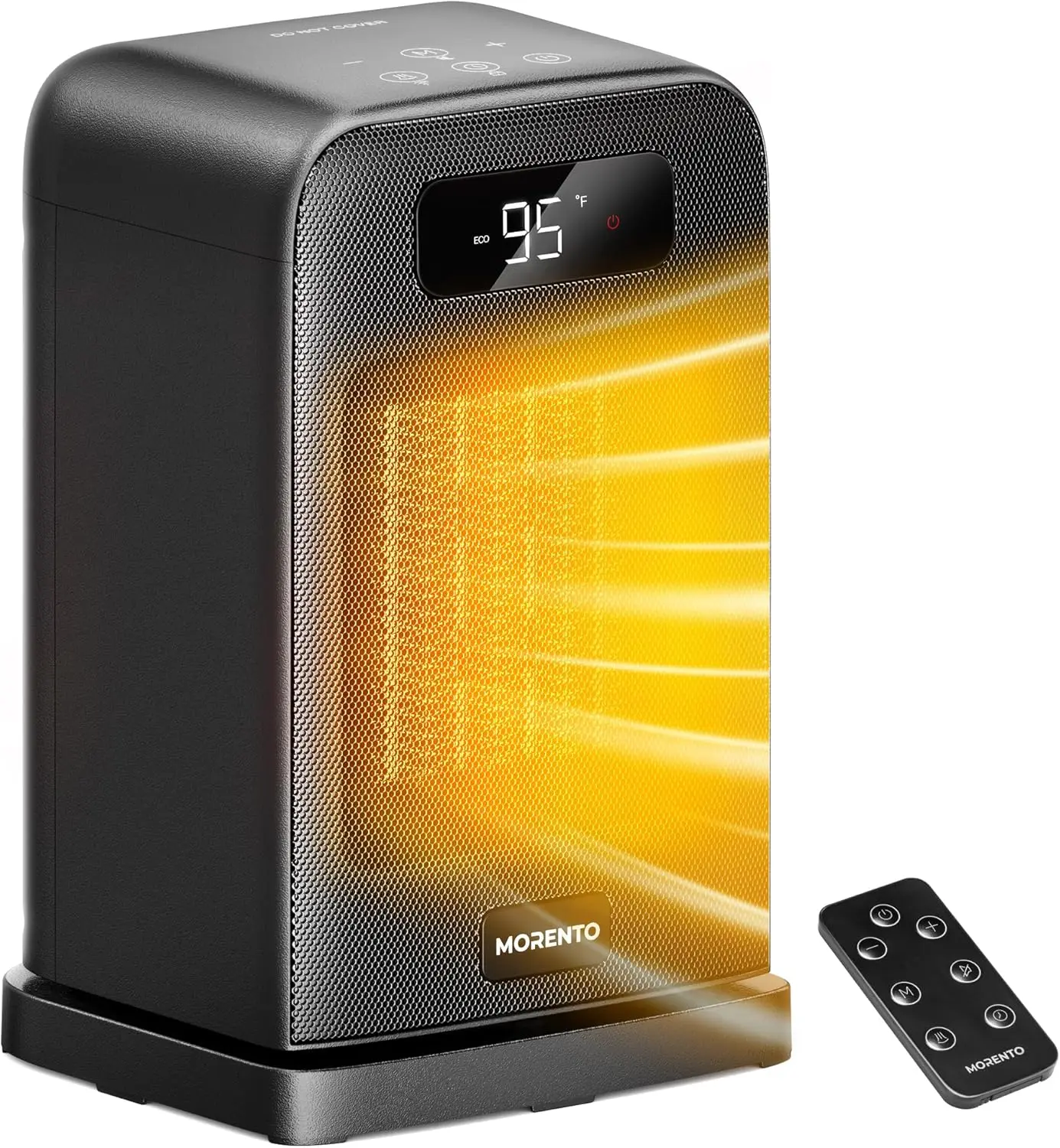 

70 ° Керамический обогреватель с функцией вращения, LED-дисплеем, 12-часовым таймером, термостатом и защитой от перегрева для спальни, офиса, дома