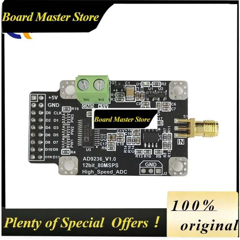 BoMaSAD9236 Module 12 Bit 80M High-speed ADC Data Acquisition Analog-to-digital Converter Module With A Sampling Rate Of Up To 8
