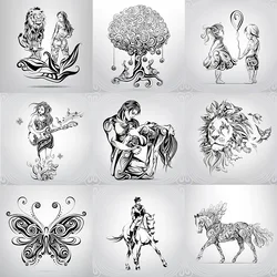 Beautiful Abstract Animals and Girls Clear Stamps For DIY Scrapbooking Decorative Card Making Crafts Fun Decoration Supplies